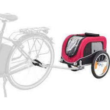 Trixie Bicycle Trailer for Dogs - felszerelés (kerékpárra szerelhető utánfutó) S (53x60x60) max:15 kg kutyafelszerelés