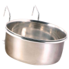  Trixie Bowl with Holder, Stainless Steel | Madáretető (fém) kalitkákba - 600 ml / 12 cm