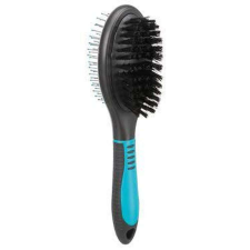 Trixie Brush double-sided - ovális kétoldalas kefe (türkizkék,fekete) kutyák részére (5x19cm) kutyafésű