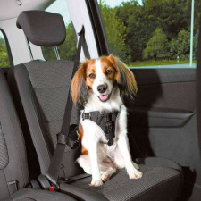  Trixie Car Harness Comfort - biztonsági hám autóba -fekete - (S-M) kutyák részére (40-55cm/17mm)... nyakörv, póráz, hám kutyáknak