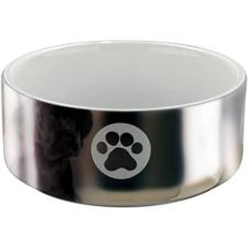 Trixie Ceramic Bowl - kerámia tál (fehér,ezüst) kutyák részére (1,5l /Ø19cm) kutyafelszerelés