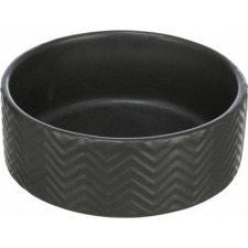 Trixie Ceramic Bowl - kerámia tál (nyomott mintával, fekete) kutyák részére (0,4l/Ø13cm) kutyatál