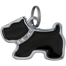 Trixie Címtartó Kutya Forma 35×25 Mm - Fekete nyakörv, póráz, hám kutyáknak