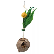 Trixie Coconut on a Sisal Rope | Játék (kókusz) díszmadarak részére - 35 cm játék madaraknak