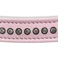 Trixie Collar with Rhinestones - nyakörv strasszokkal (pink) kutyák részére (S) 23-28cm/15mm nyakörv, póráz, hám kutyáknak