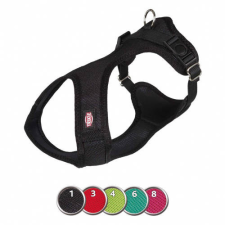 Trixie Comfort Soft hám - fekete (S) 33-50cm/20mm nyakörv, póráz, hám kutyáknak