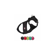 Trixie Comfort Soft hám - fekete (XXS-XS) 25-35cm/15mm nyakörv, póráz, hám kutyáknak
