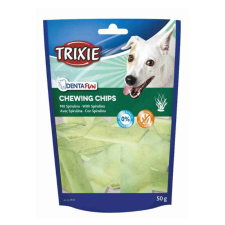 Trixie Denta Fun Rágó Chips Spirulinával Jutalomfalat 50g jutalomfalat kutyáknak