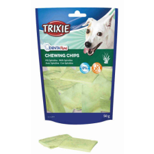 Trixie Denta Fun Spirulina Chewing Chips - jutalomfalat (rágó chips spirulina) kutyák részére (50g) jutalomfalat kutyáknak