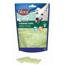 Trixie Denta Fun Spirulina Chewing Chips - jutalomfalat (rágó chips spirulina) kutyák részére (50g) jutalomfalat kutyáknak