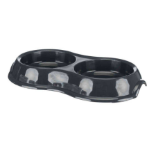 Trixie Double Bowl - Műanyag duplatál (vegyes színekben) macskák részére (0,2l /Ø11cm) macskatál