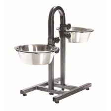 Trixie fém tál állványon kutyának 2x2.8l/24cm kutyatál