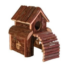 Trixie Finn Ház - Fából készült odú egerek és hörcsögök részére (13x20x20cm) kisállatfelszerelés
