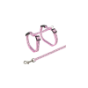 Trixie Harness with Lead - hám szett (mintás,több féle színben) macskák részére ( 27–45 cm/10mm, 1,20m)