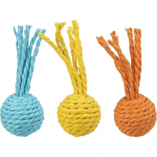 Trixie Játék csörgős labda papír kötélből 4x11cm játék macskáknak