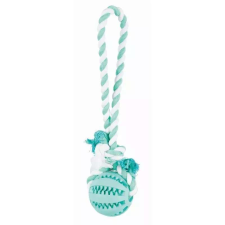 Trixie Játék Denta Fun Labda Kötéllel/24cm játék kutyáknak