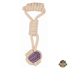 Trixie Játék labda kötélből fogóval 6cm/23cm játék kutyáknak