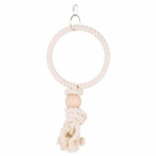 Trixie Játék Papagájnak Kötél Karika Golyóval, 19cm játék madaraknak