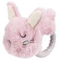 Trixie Junior Bunny | Játék (plüss,nyuszi, műanyag karikával) kutyák részére - 14 cm játék kutyáknak