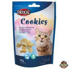 Trixie Jutalomfalat Macskának Cookies lazaccal 50g jutalomfalat macskáknak