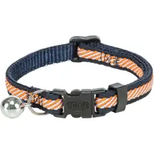  Trixie kék/narancs virágos macska nyakörv 20-30cm/10mm nyakörv, póráz, hám macskáknak