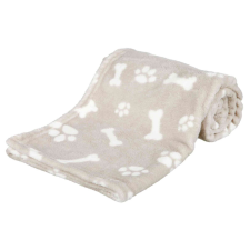 Trixie Kenny Blanket | Takaró (bézs,mintás) kutyák részére - 75x50 cm szállítóbox, fekhely kutyáknak