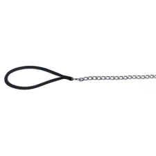Trixie láncos póráz nylon fogóval 1,1m/2mm fekete nyakörv, póráz, hám kutyáknak