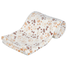 Trixie Lingo Blanket | Takaró (fehér/bézs mintás) kutyák részére - 100x150 cm szállítóbox, fekhely kutyáknak