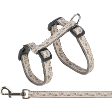 Trixie Macska poráz és hám, szürke +bézs, 27-45cm, -13mm, 41872 nyakörv, póráz, hám kutyáknak