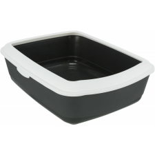 Trixie Macska WC Classic Peremmel, 37 × 15 × 47 cm, Sötétszürke/Fehér macskatoalett