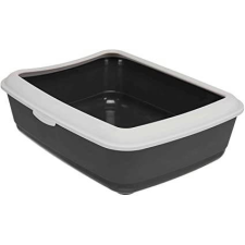 Trixie Macska WC Classic Peremmel, 37 × 15 × 47 cm, Sötétszürke/Fehér macskatoalett