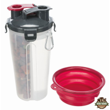 Trixie műanyag utazó szett szilikon tállal 2x0,35l/11x23cm kutyatál