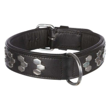 Trixie Nyakörv Active bőr csavarokkal XL 65-75cm/40mm fekete nyakörv, póráz, hám kutyáknak