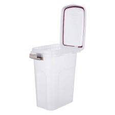 Trixie Plastic Barrel - műanyag táptartó (átlátszó/fehér) 15liter (22×41x33cm) kutyafelszerelés