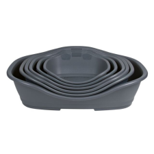 Trixie Plastic Bed Sleeper | Műanyag fekhely (sötétszürke) kutyák részére - 56x41 cm szállítóbox, fekhely kutyáknak