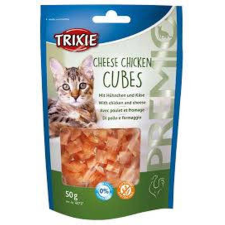 Trixie Premio Cheese Chicken Cubes - jutalomfalat (csirke,sajt) macskák részére (50g) jutalomfalat macskáknak
