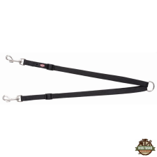 Trixie Premium póráz kettős vezetővel XS–M 40–70 cm/15mm fekete nyakörv, póráz, hám kutyáknak