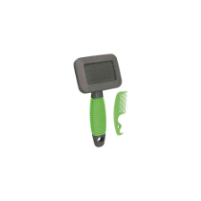 Trixie Soft Brush - Puha fémszálas kefe fésűvel rágcsálók részére (7x13cm) kutyafésű