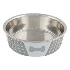 Trixie Stainless Bowl - Rozsdamentes tál, szilikon bevonattal (Ø21cm/1,4l) kutyafelszerelés