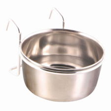 Trixie Tál Fém, Rácsra Akasztható Tartóval 300ml/9cm etető, itató madaraknak