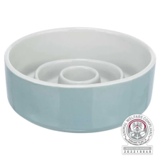 Trixie Tál Kerámia Evéslassító 0,45l/14cm szürke/kék macskatál