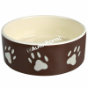  Trixie Tál Kerámia Tappancs Mintás 1.4l/20cm Barna/Krém