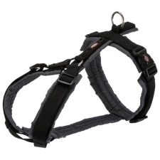 Trixie Trekking - túrahám - fekete/szürke (S-M) 44-53cm/20mm nyakörv, póráz, hám kutyáknak