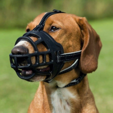 Trixie Trixie Muzzle Flex - szilikon szájkosár - fekete (M) 21cm szájkosár