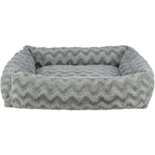 Trixie Vital Loki bed | Négyszögletes, peremes fekhely (szürke) kutyák részére - 100x70 cm szállítóbox, fekhely kutyáknak