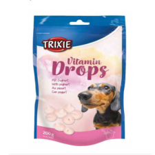 Trixie Vitamin Drops with Yoghurt - jutalomfalat (joghurt) 200g jutalomfalat kutyáknak