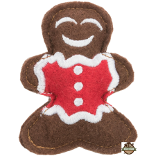 Trixie Xmas filc rénszarvas és mézeskalács ember 8cm 2db/csomag játék macskáknak