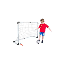 Trizand Focikapu készlet gyerekeknek, hálóval, rögzítőkkel, labdával, pumpával, 120x40x80 cm méretben futball felszerelés