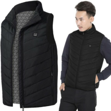 Trizand Fűthető fekete unisex mellény (M) férfi mellény