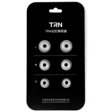 TRN memóriahabos füldugó fülhallgatókhoz, szürke audió kellék